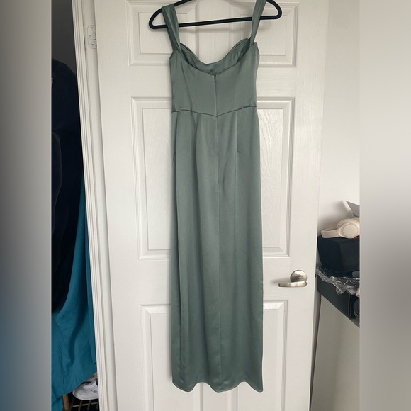 JENNY YOO SAWYER BRIDESMAID GOWN EUCALYPTUS Size 4 - Picture 7 of 8